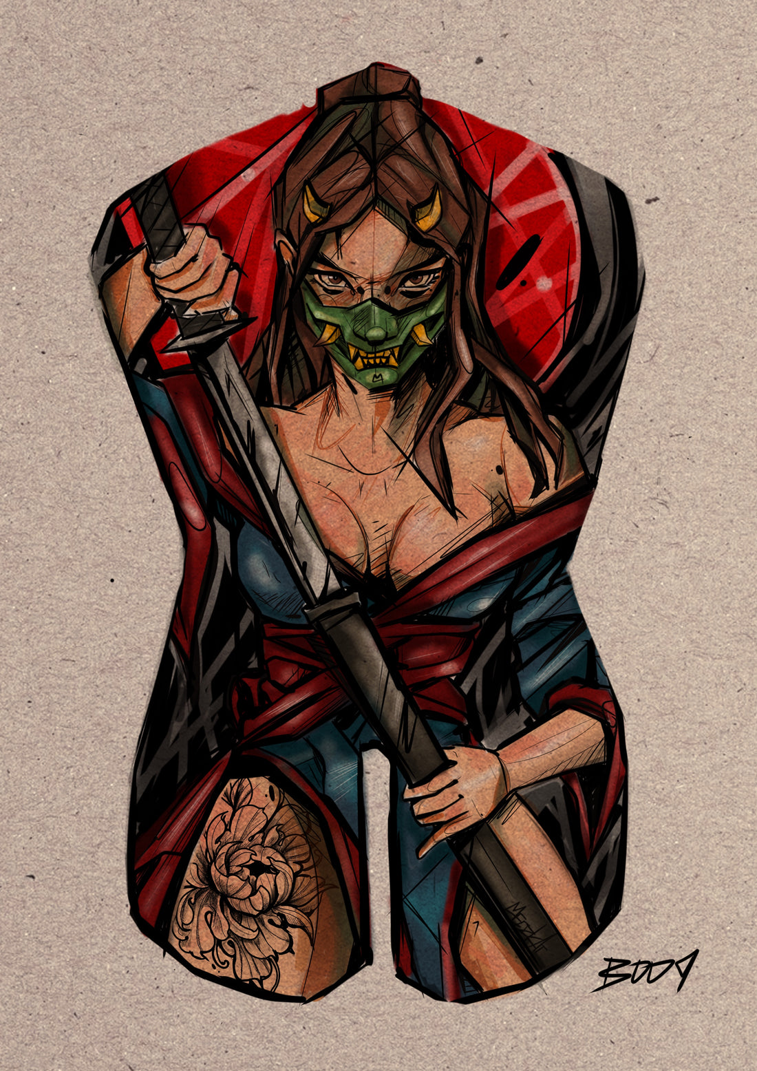 Backpiece b009