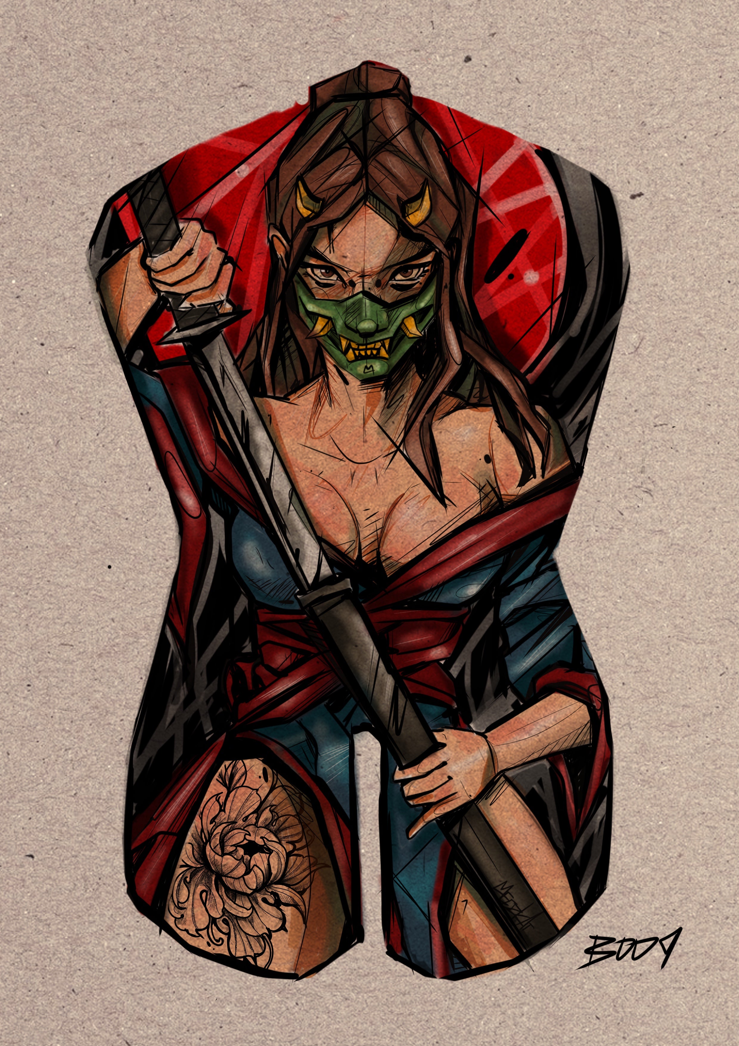 Backpiece b009
