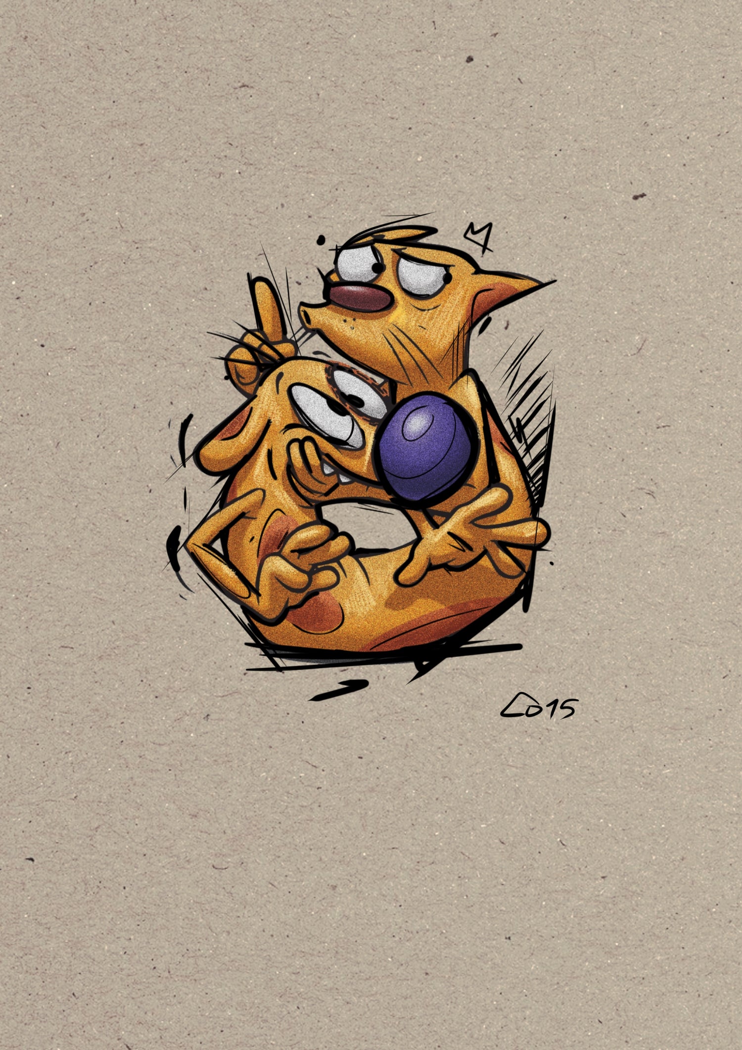 Just a Feline-Canine, little catdog c015